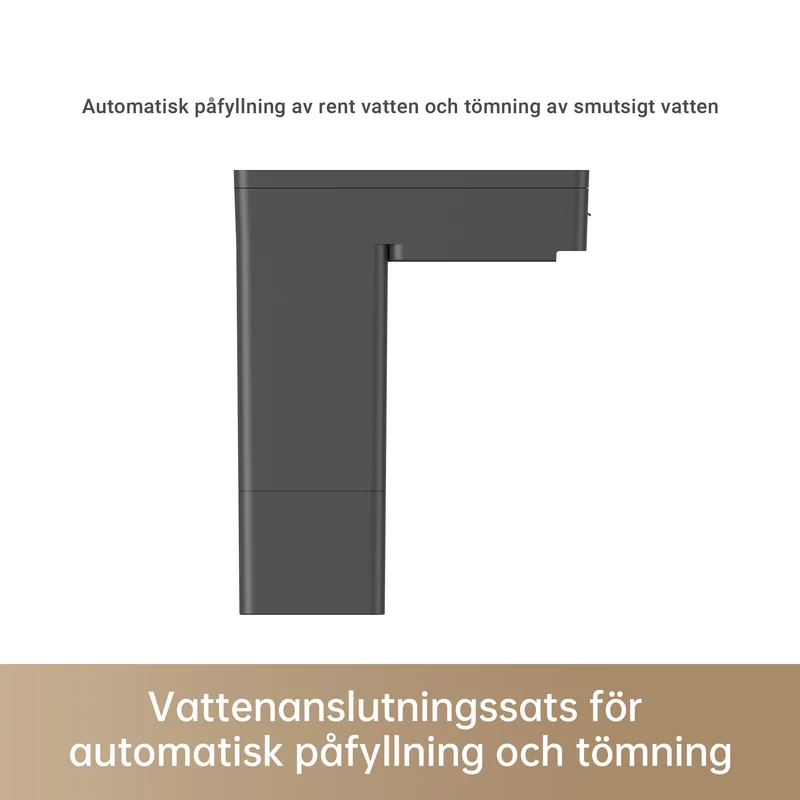 Anslutningskit för automatisk vattenpåfyllning och avlopp