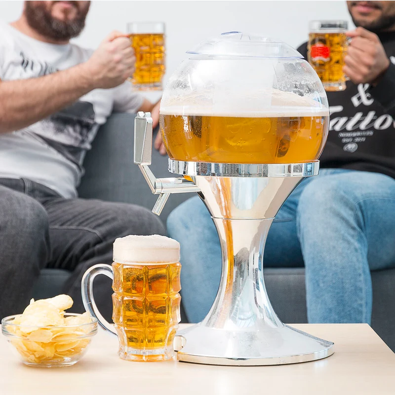 Beer Dispenser Cooling Pack InnovaGoods and 2 Folding Sunglasses Sunfold Spain Red