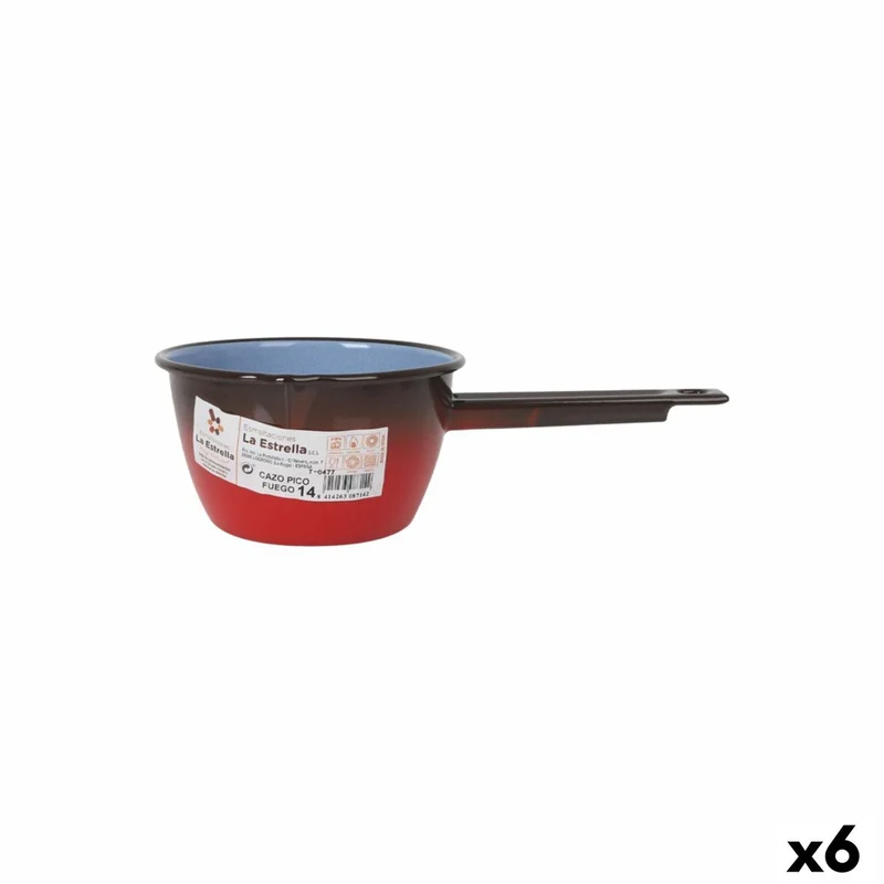 Saucepan La Estrella Fuego 1,1 L 28,8 x 15,3 x 9 cm (6 Units)