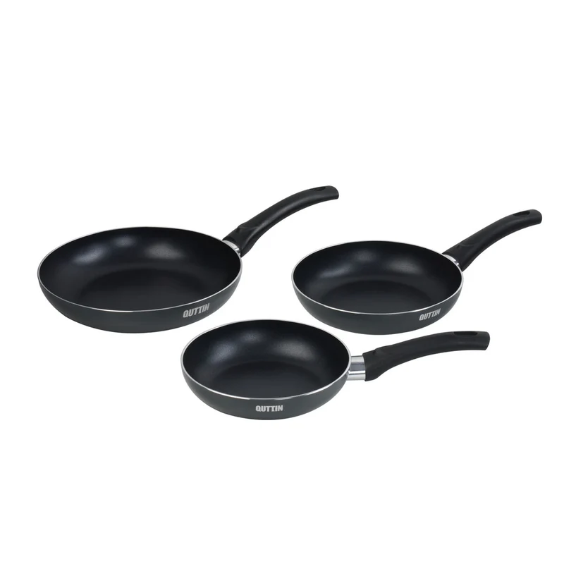 Set of pans Quttin Aluminium 24 cm 3 Pieces (4 Units)