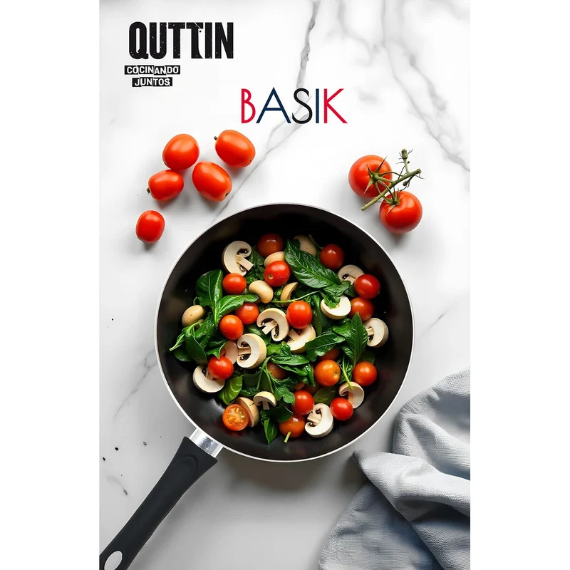 Set of pans Quttin Aluminium 24 cm 3 Pieces (4 Units)