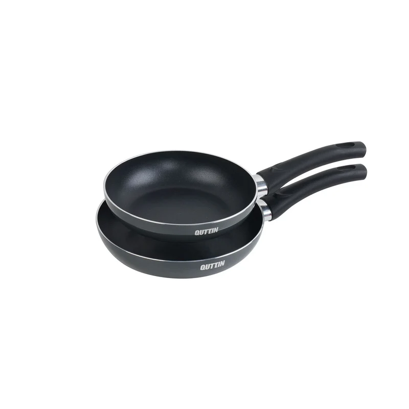 Set of pans Quttin Aluminium 24 cm 2 Pieces (4 Units)