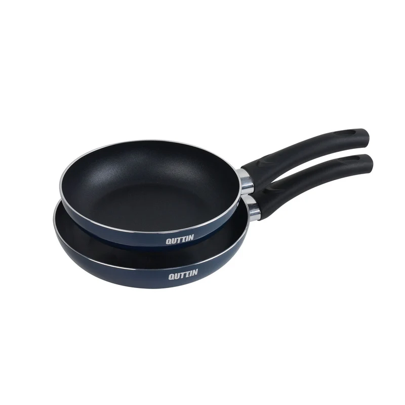 Set of pans Quttin Aluminium 24 cm 2 Pieces (4 Units)