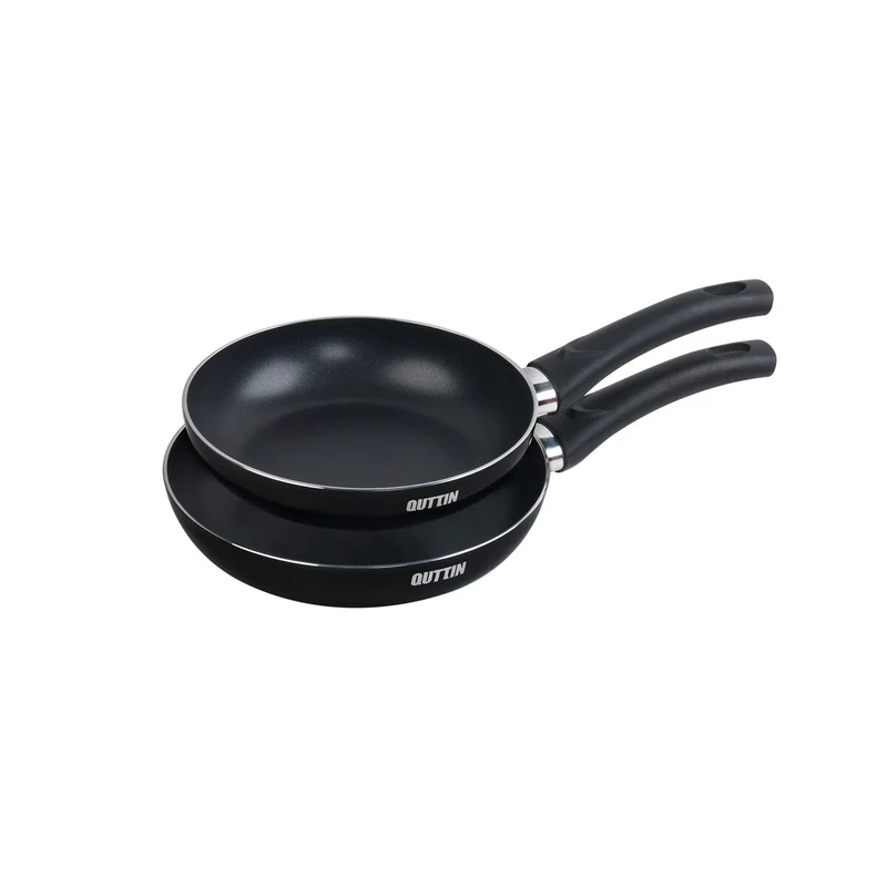 Set of pans Quttin Aluminium 24 cm 2 Pieces (4 Units)