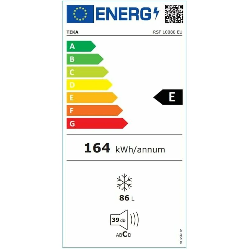 Freezer Teka RSF10080EU White