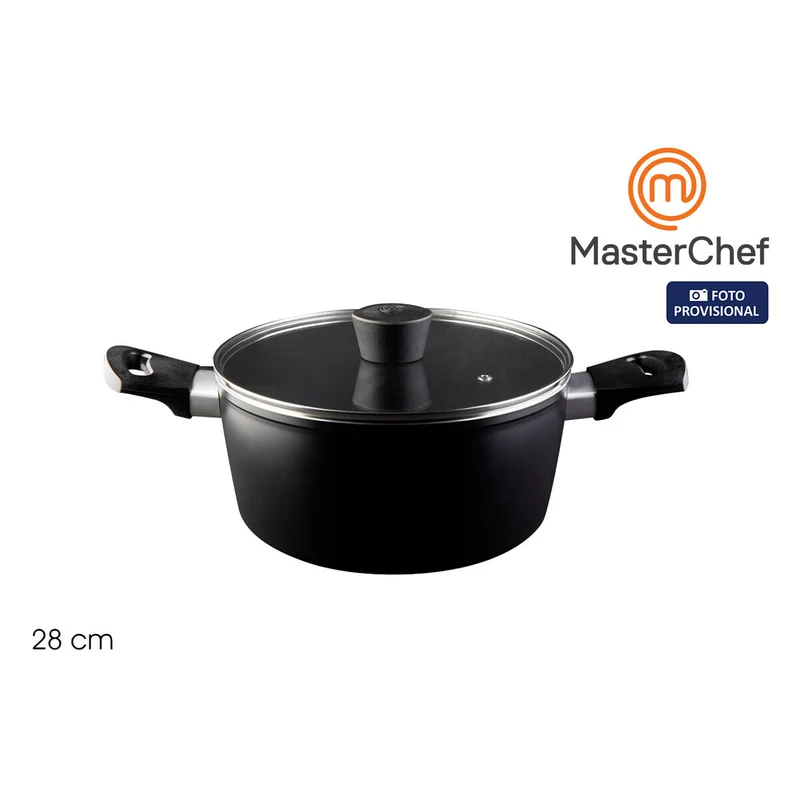 Casserole with lid MasterChef 28 cm (4 Units)