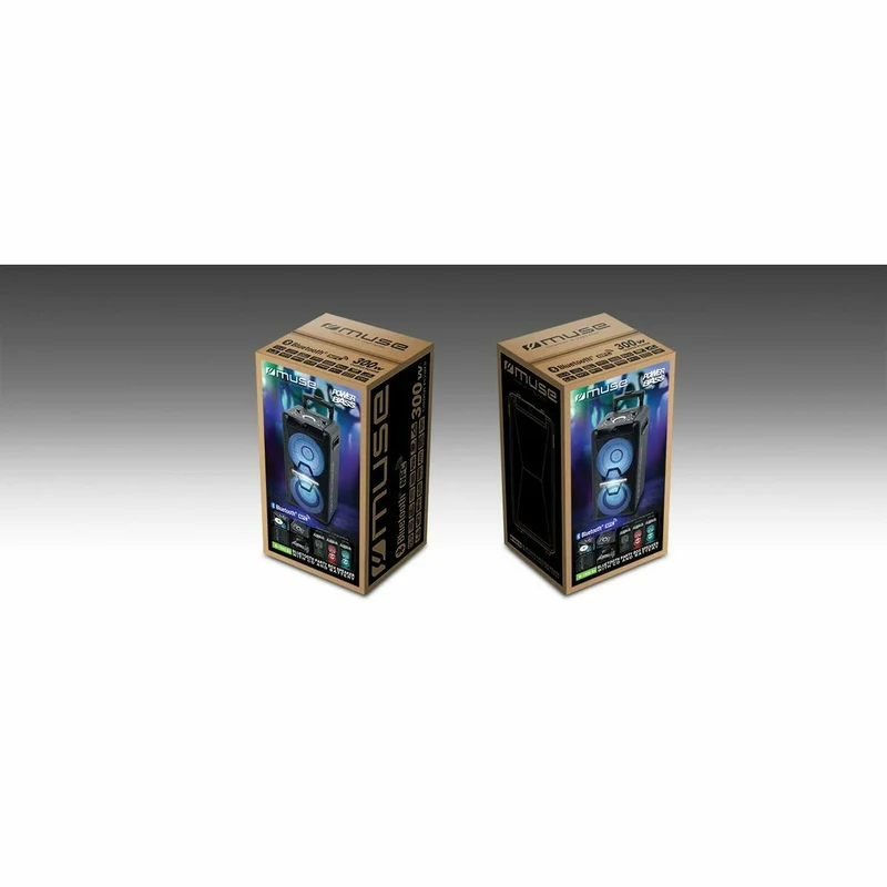 Portable Speaker Muse M-1920 DJ Black 300 W