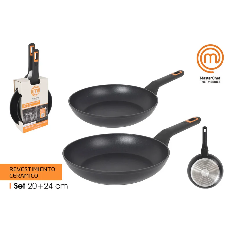Set of Frying Pans MasterChef 2,5 mm (4 Units)