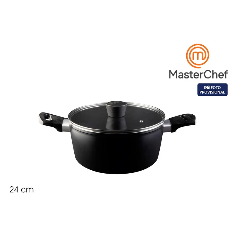 Casserole with lid MasterChef 24 cm (4 Units)