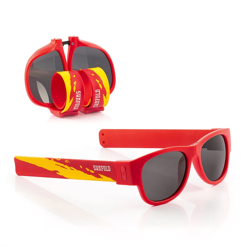 Beer Dispenser Cooling Pack InnovaGoods and 2 Roll-Up Sunglasses Sunfold Spain Red