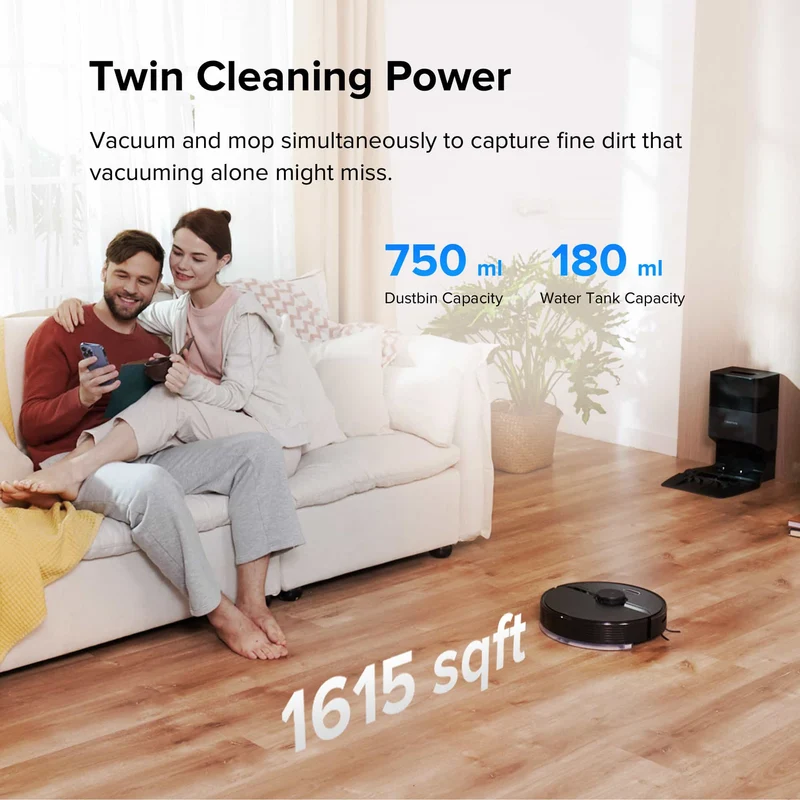 Roborock Q7+ Robot Vacumm with Auto-Empty Dock Pure