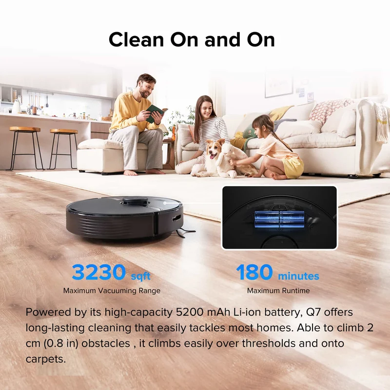 Roborock Q7+ Robot Vacumm with Auto-Empty Dock Pure