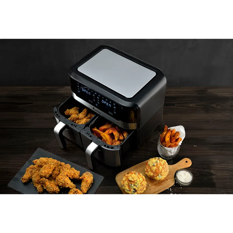 Air Fryer Masterpro Rocket Duo 900 2400 W 9 L Black