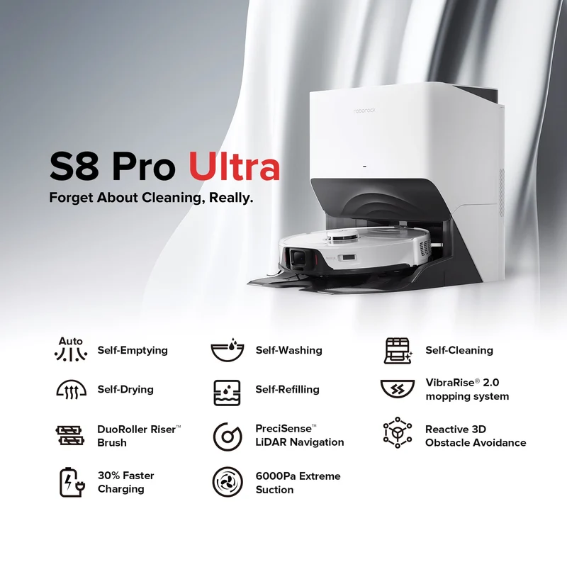 Roborock S8 Pro Ultra & Dyad Pro Wet and Dry Vacuum Bundle