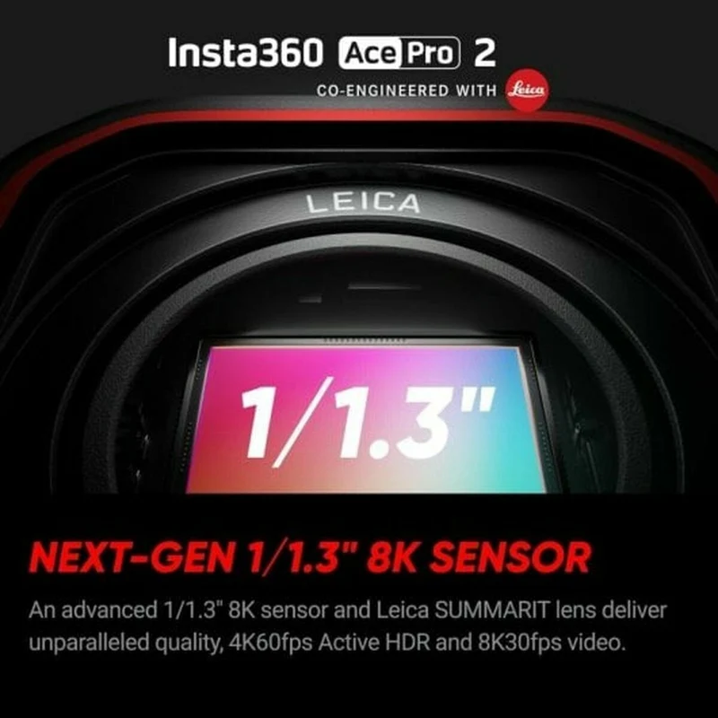 Sports Camera Insta360 Ace Pro 2 Black noir 2,5"