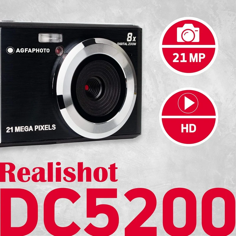 Digital Camera Agfa DC5200-BK Black 21 MP 2.4"