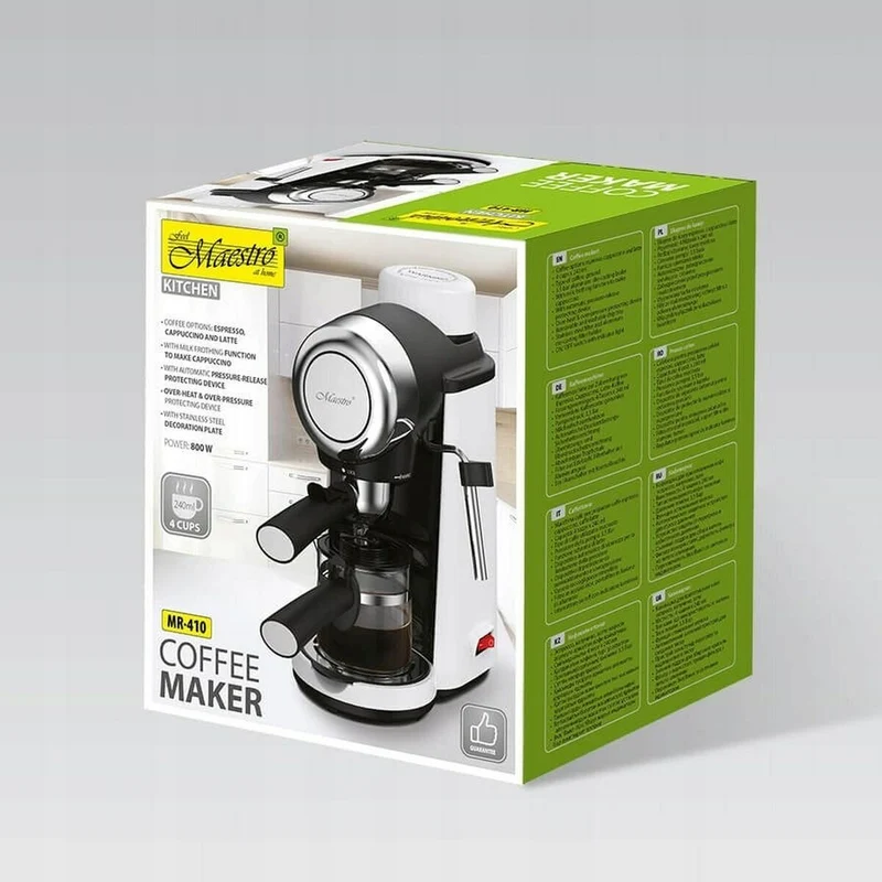 Electric Coffee-maker Feel Maestro MR-410 Black Steel 800 W 250 ml