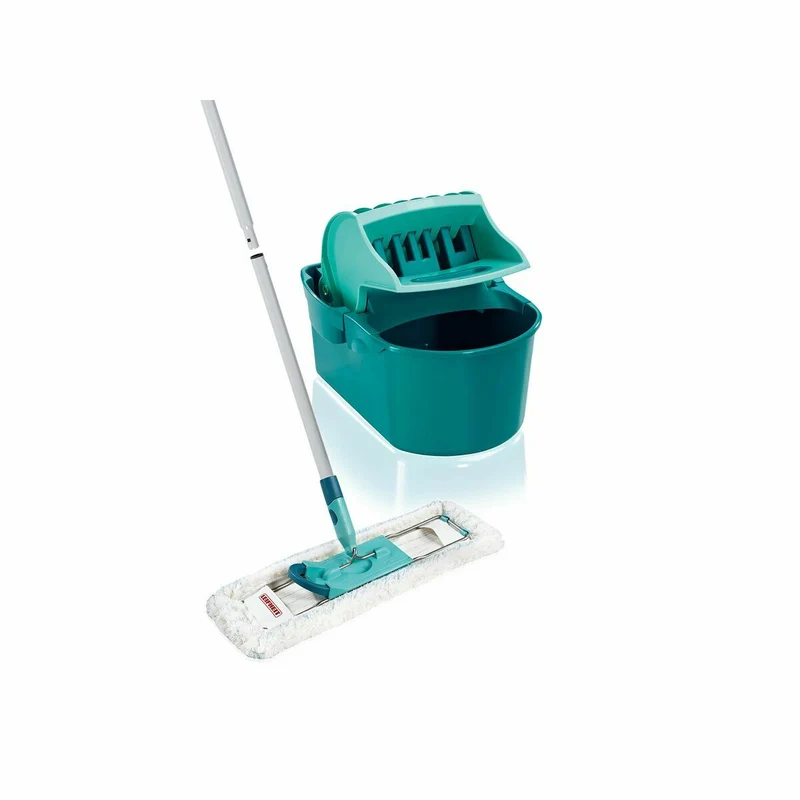 Mop with Bucket Leifheit 55092 Blue Grey Microfibre