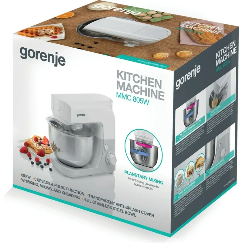 Food Processor Gorenje MMC805W White 800 W 4,8 L