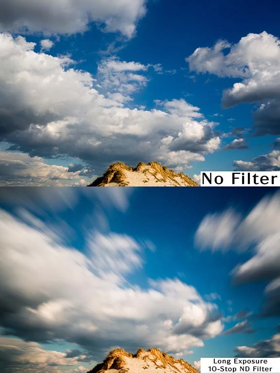 10-stegs ND-filter för lång exponeringstid, vattenvitt glas
