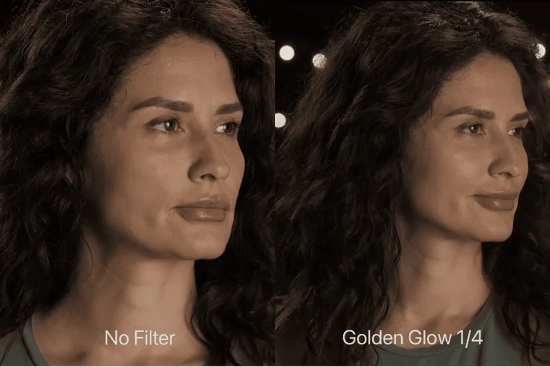 Golden Glow inskruvat kamerafilter