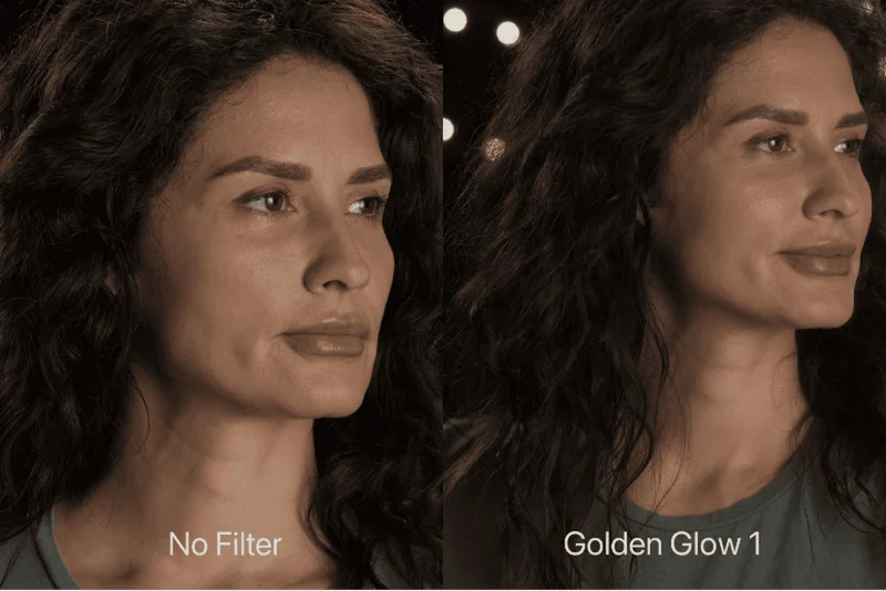 Golden Glow inskruvat kamerafilter