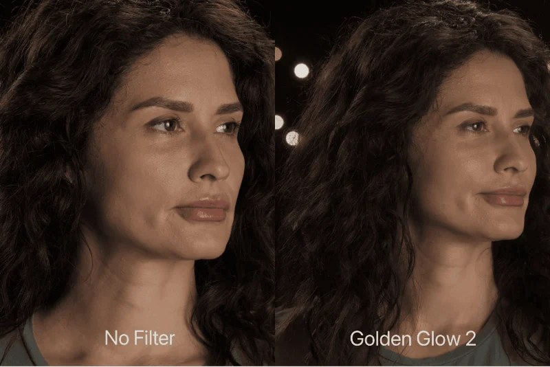 Golden Glow inskruvat kamerafilter
