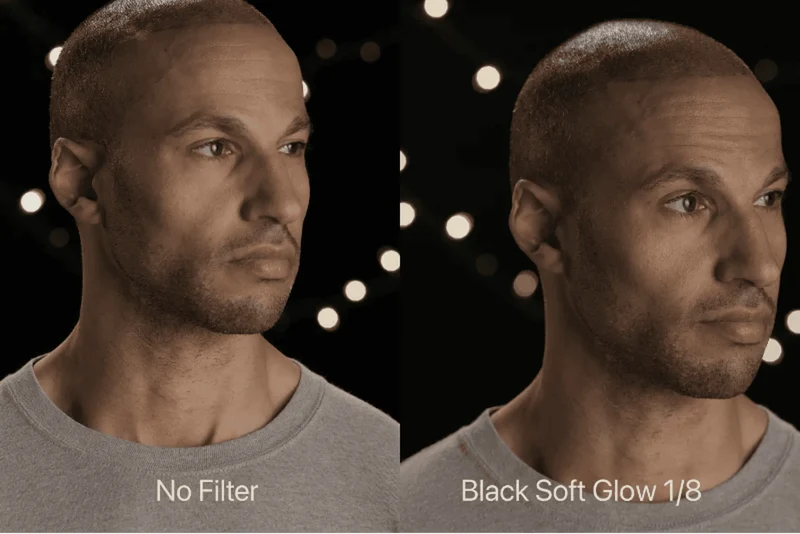 Svart Soft Glow Inskruvat kamerafilter