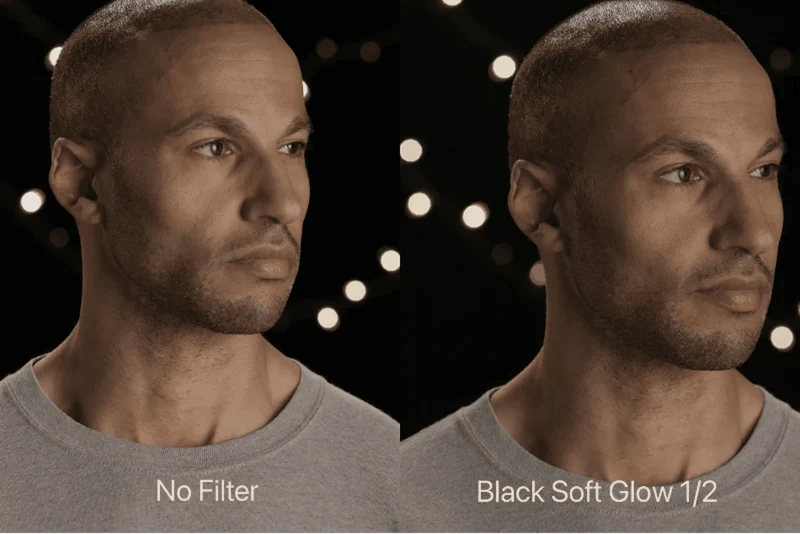 Svart Soft Glow Inskruvat kamerafilter