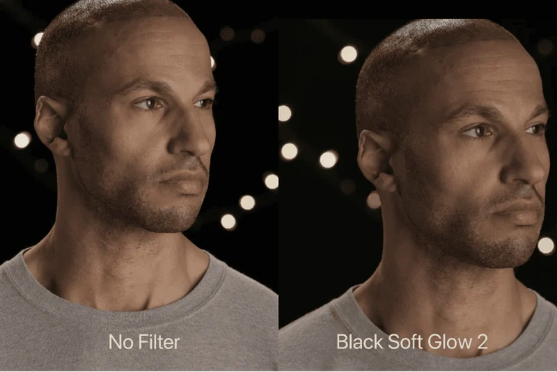 Svart Soft Glow Inskruvat kamerafilter