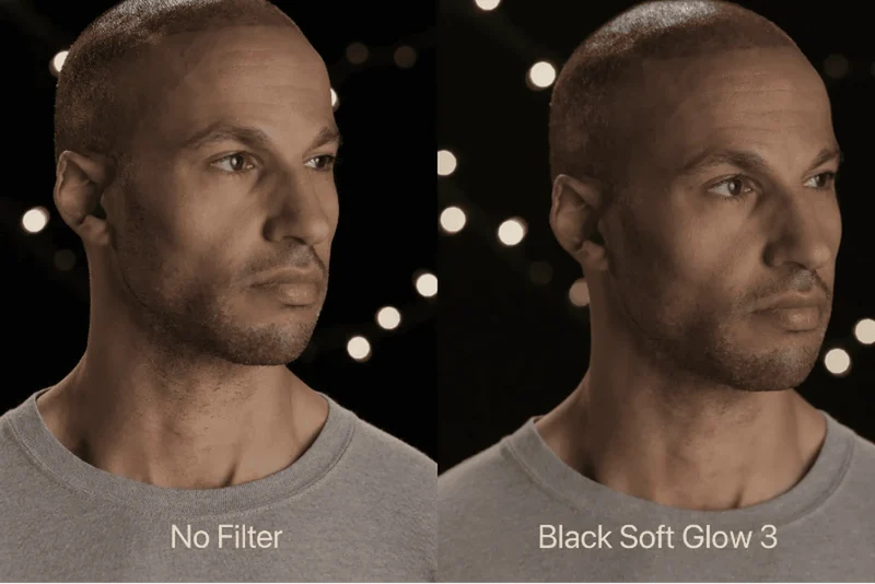 Svart Soft Glow Inskruvat kamerafilter