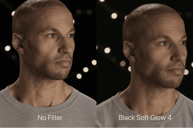 Svart Soft Glow Inskruvat kamerafilter