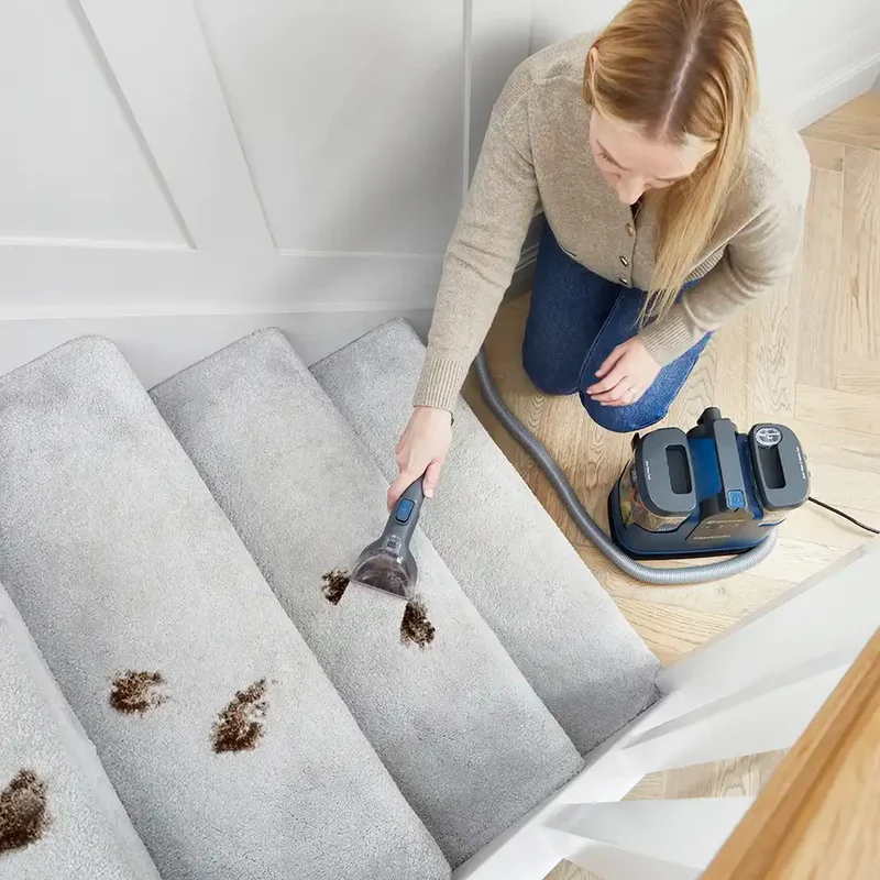 Vacmaster EasyClean Thermo Clean Kit | Heated Carpet Spot Cleaner-with Spare Carpet Shampoo