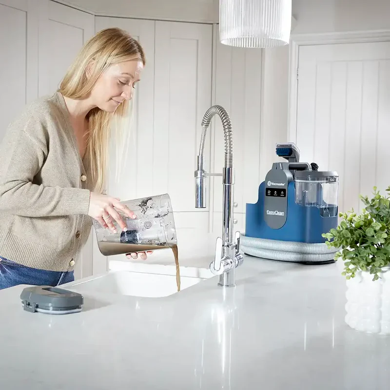 Vacmaster EasyClean Thermo Clean Kit | Heated Carpet Spot Cleaner-with Spare Carpet Shampoo