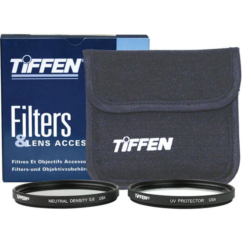Tiffen 49 mm Video Twin Pack (klar, neutral densitet (ND) 0.6 och mjuk påse)