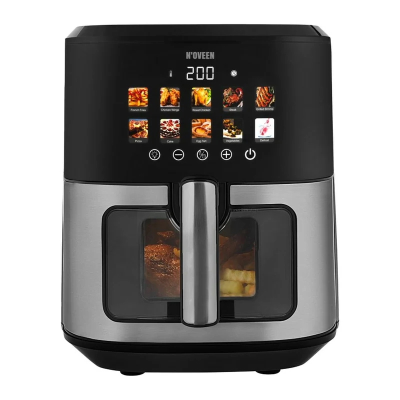 Air Fryer N'oveen AF770 Black Silver 1700 W 6,5 L
