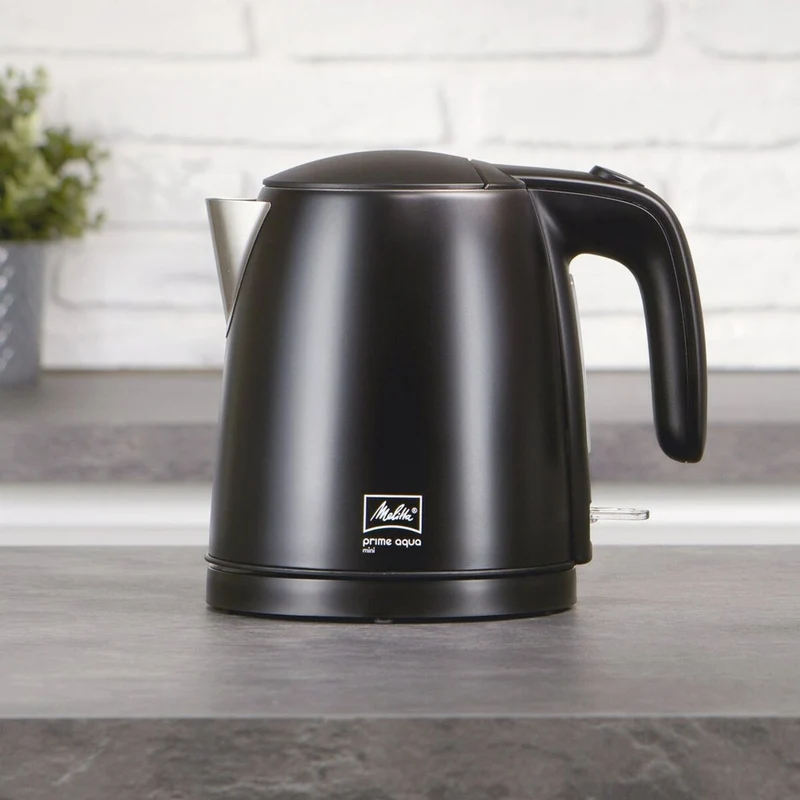 Kettle Melitta PRIME AQUA MINI BLACK EDITION 1 Black Stainless steel plástico,acero inoxidable 2200 W 1,7 L