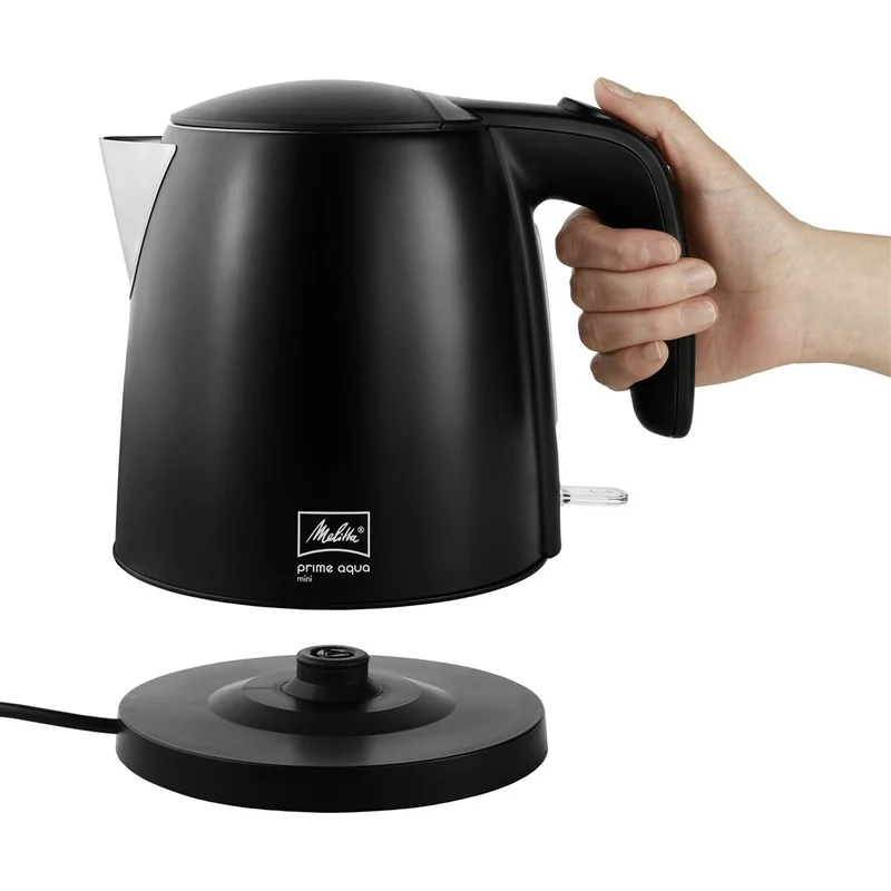 Kettle Melitta PRIME AQUA MINI BLACK EDITION 1 Black Stainless steel plástico,acero inoxidable 2200 W 1,7 L