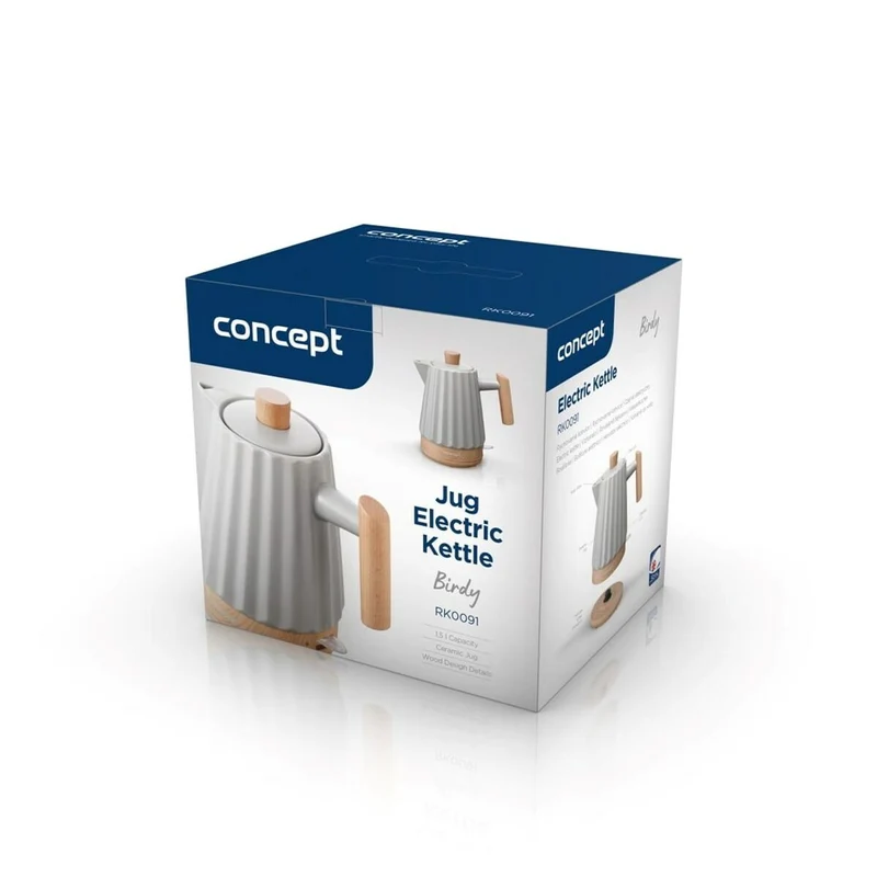 Kettle Concept RK0091 Light grey Ceramic 1500 W 1,5 L