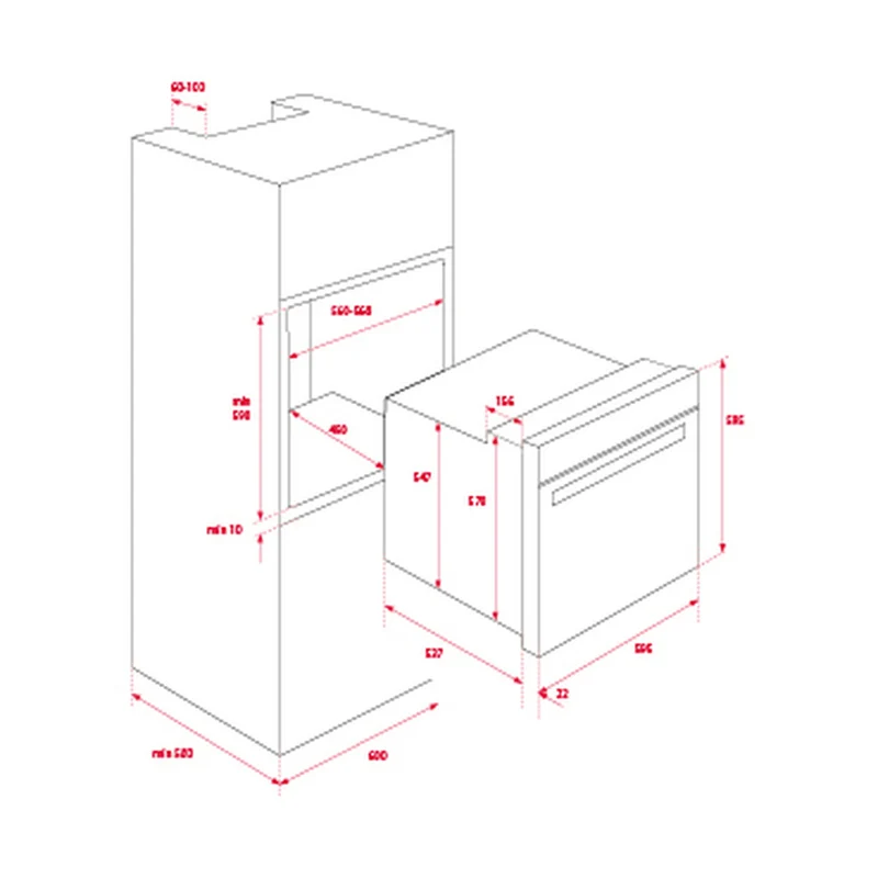 Multipurpose Oven Teka Teka | Horno Multifunción A+ 70 L HydroClean A+ 2615W 70 L