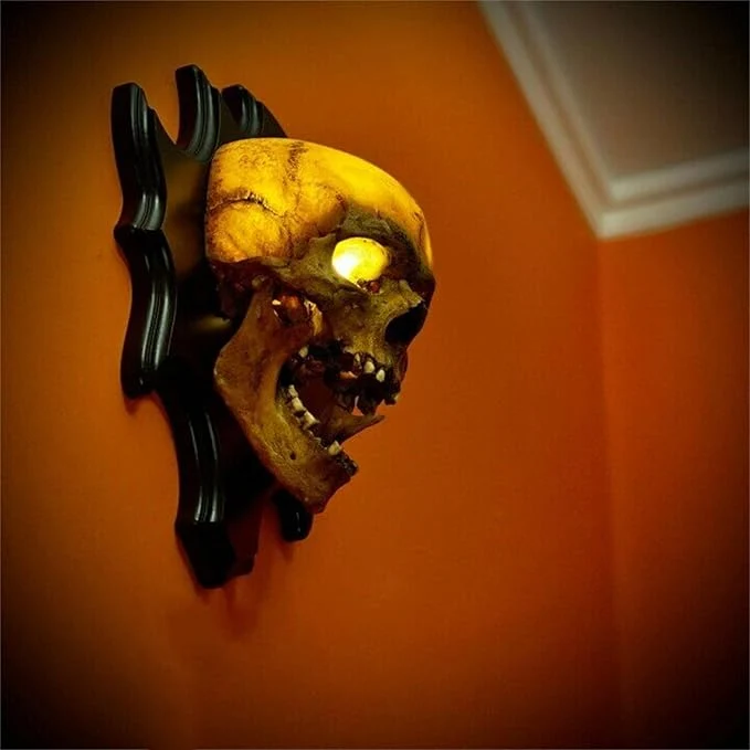 Skeletlampe i evig mørke