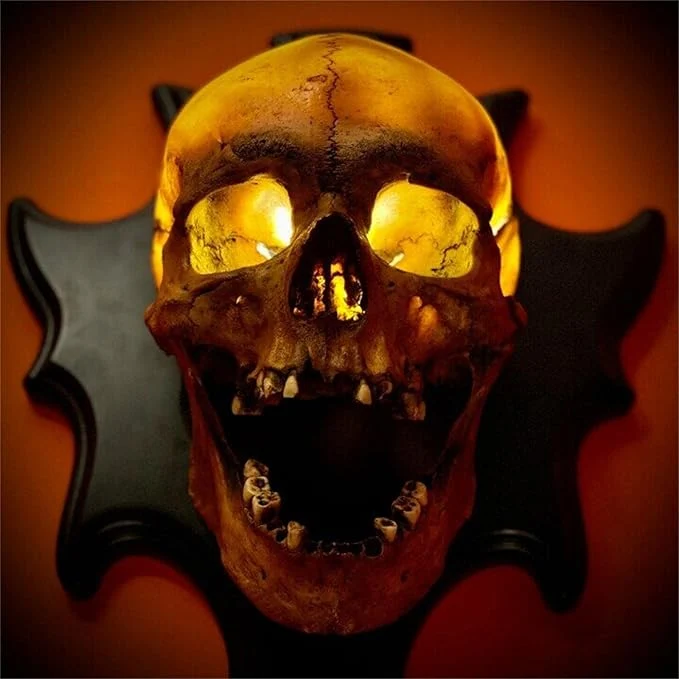 Skeletlampe i evig mørke