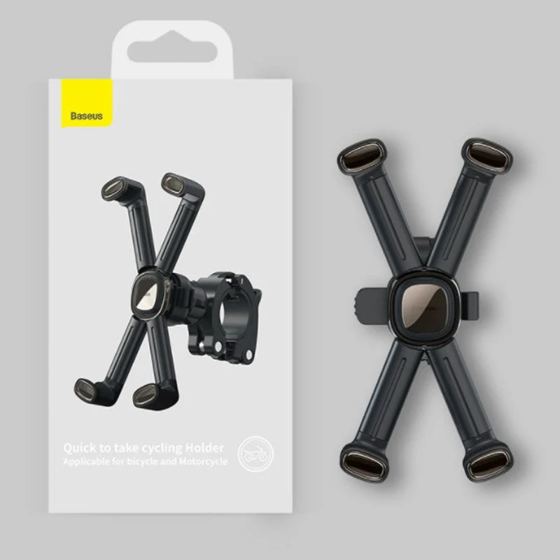 Cykel telefonholder med 360° justering og nem montering til cykler, motorcykler, og scootere