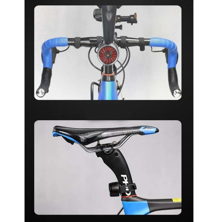 Smart Sensor Bremslys til Cykel med USB – Titanfarvet Advarselslys