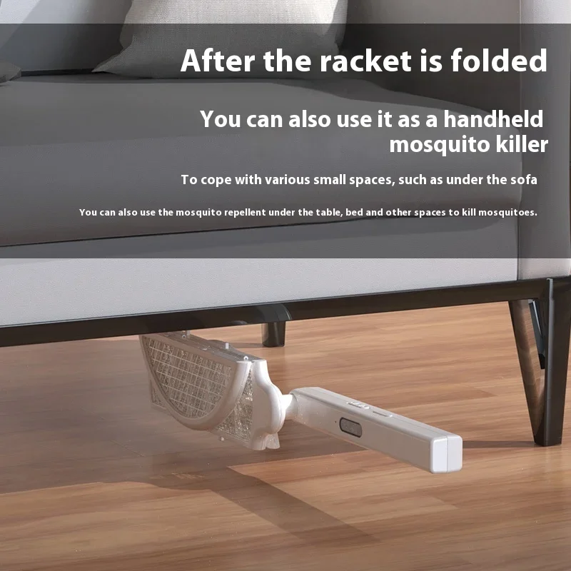 Sammenfoldelig automatisk lampe med myggenet bat