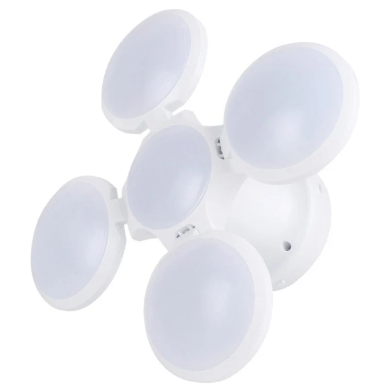 F foldbar multifunktionel sol-LED-pære med 5 lysindstillinger, 2400mAh batteri til have, strømafbrydelse, camping, fiskeri og mere (1 stk)