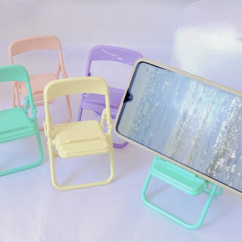 Fleksibel sød stol til telefon med sammenklappelig design