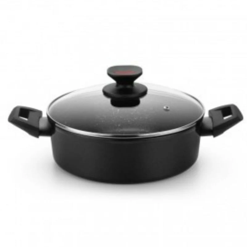 Casserole Monix TITAN ROCK Black Ø 28 cm