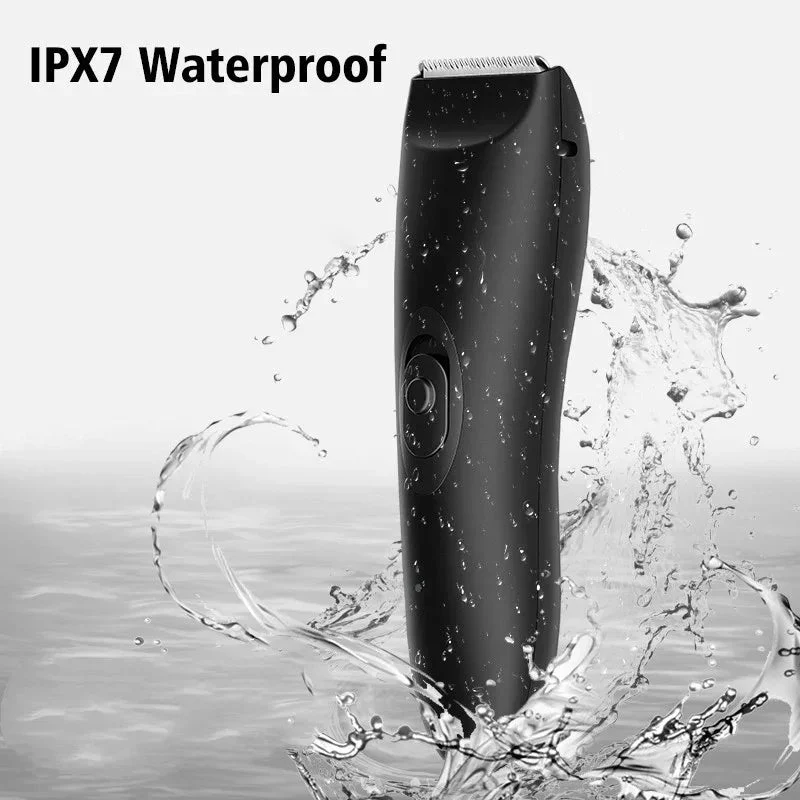 Men's Intimate Groin Private Parts Whole Body Hair Waterproof Rechargeable Shaver Trimmer