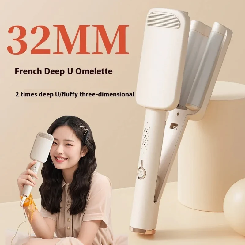 Hair Curler Big Wave 32mm Household Curling Irons